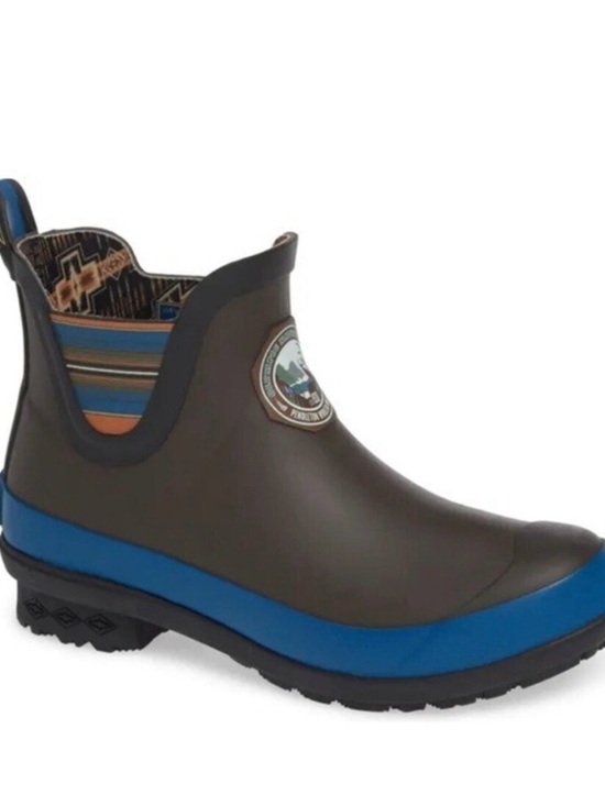 Pendleton Shoes - Pendleton Heritage National Park Chelsea Rain Boots Outdoors Logo Brown SZ 8
